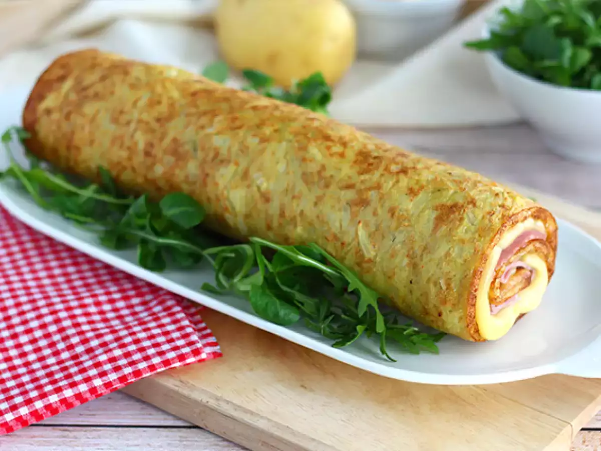 Burgonyatekercs Savoy Raclette sajttal és sonkával - fotó 2