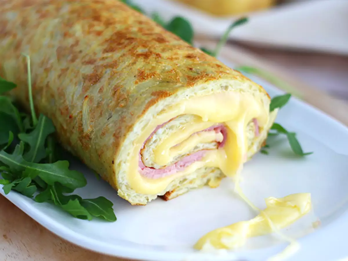 Burgonyatekercs Savoy Raclette sajttal és sonkával - fotó 3