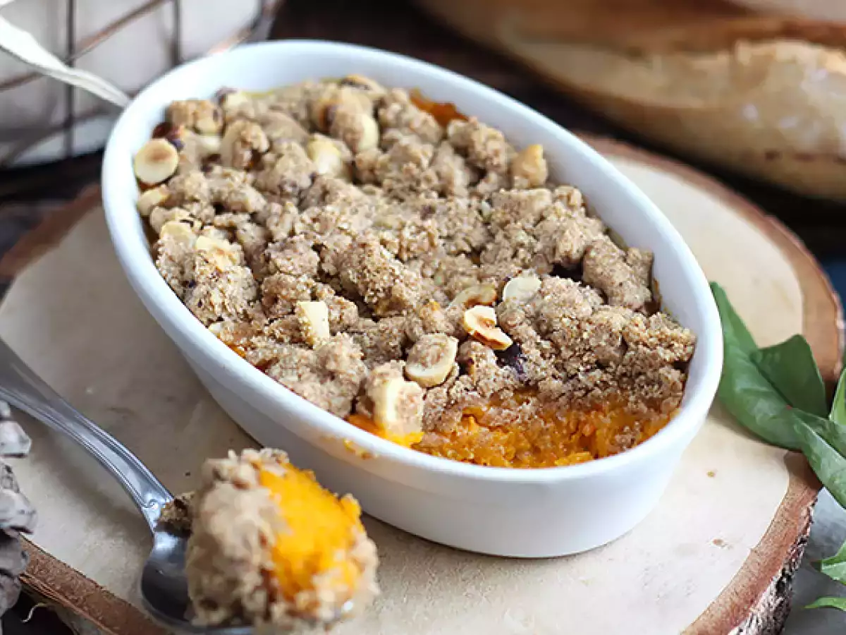 Butternut crumble mogyoróval - fotó 2