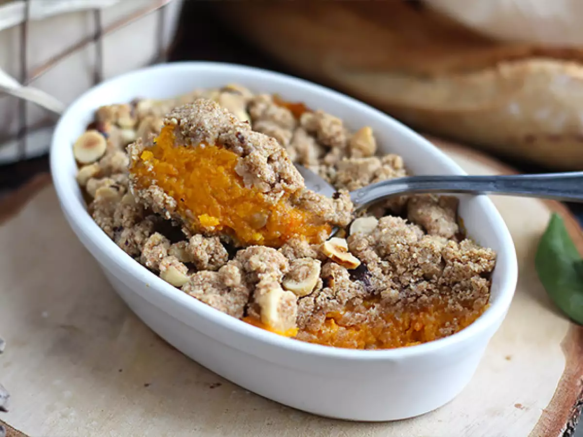 Butternut crumble mogyoróval - fotó 4