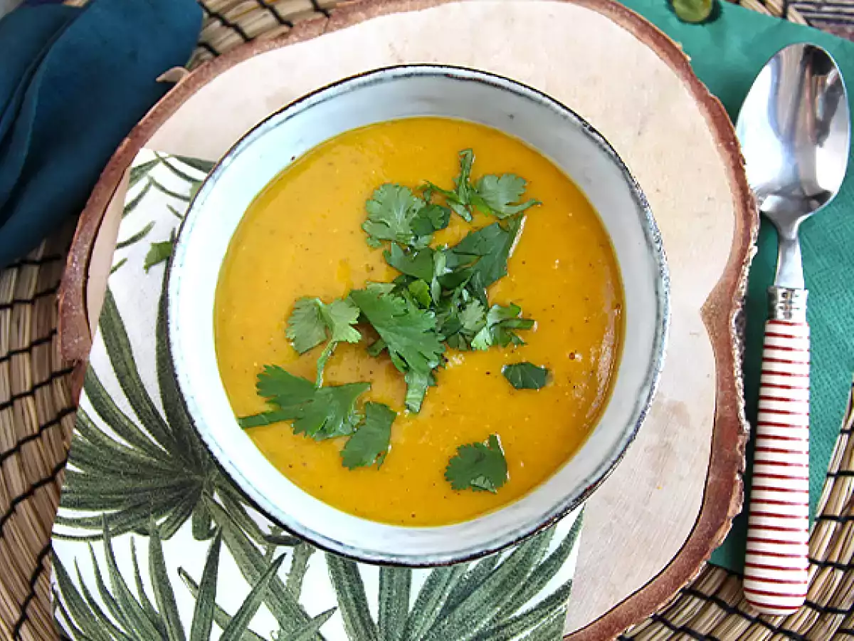 Butternut és korall lencseleves - fotó 5