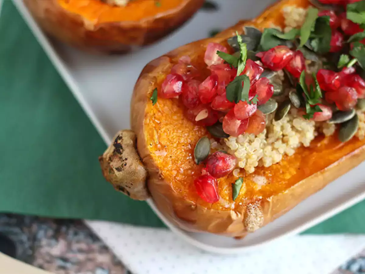 Butternut töltött quinoával és gránátalmával - fotó 5