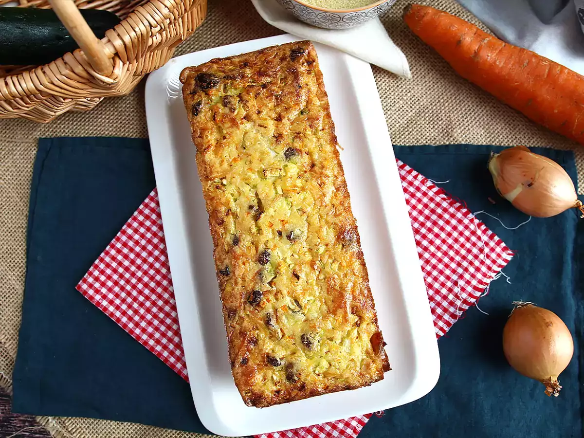 Búzadara torta cukkinivel és sárgarépával - fotó 2