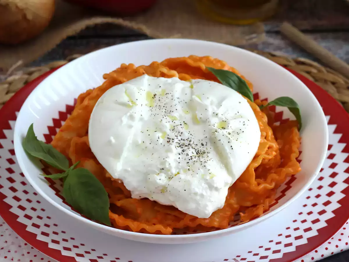 Calabriai stílusú pesto krémes burrata sajttal - fotó 4