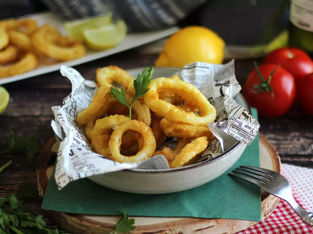 Calamares a la romana - rántott tintahal tésztában - fotó 4