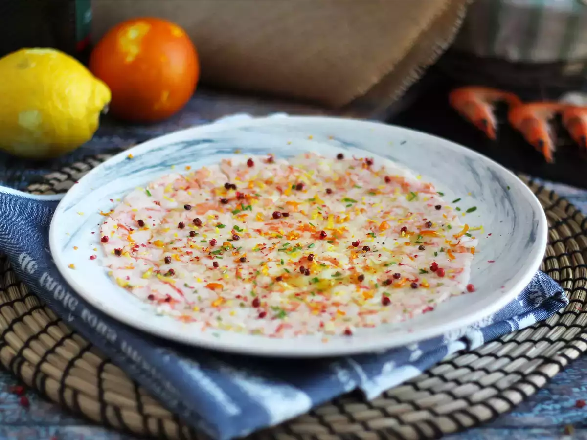 Carpaccio garnélarákból