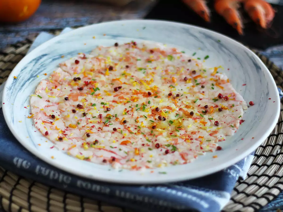 Carpaccio garnélarákból - fotó 2