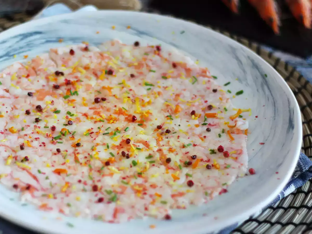 Carpaccio garnélarákból - fotó 3