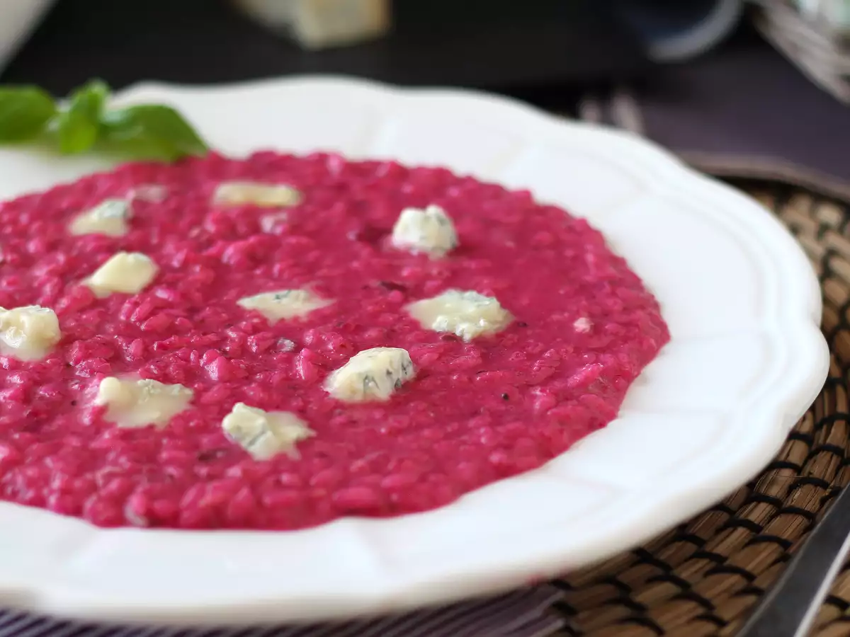 Cékla és gorgonzola rizottó: a színek és az intenzív ízek robbanása - fotó 2