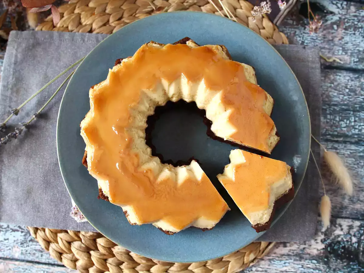 Choco flan, a nedves csokoládétorta és a vaníliás karamellás flan tökéletes kombinációja. - fotó 5