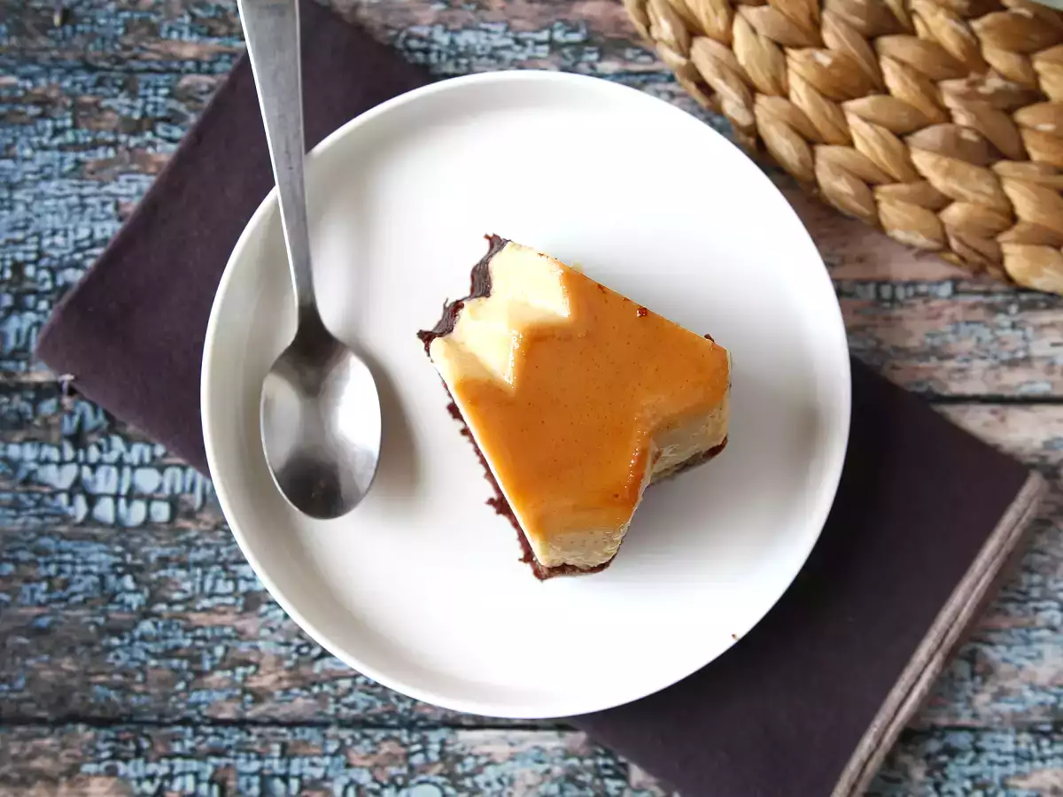 Choco flan, a nedves csokoládétorta és a vaníliás karamellás flan tökéletes kombinációja. - fotó 6