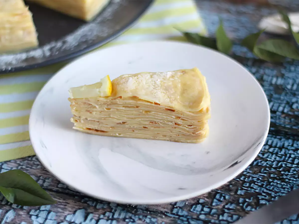 Citromos palacsinta torta - fotó 2