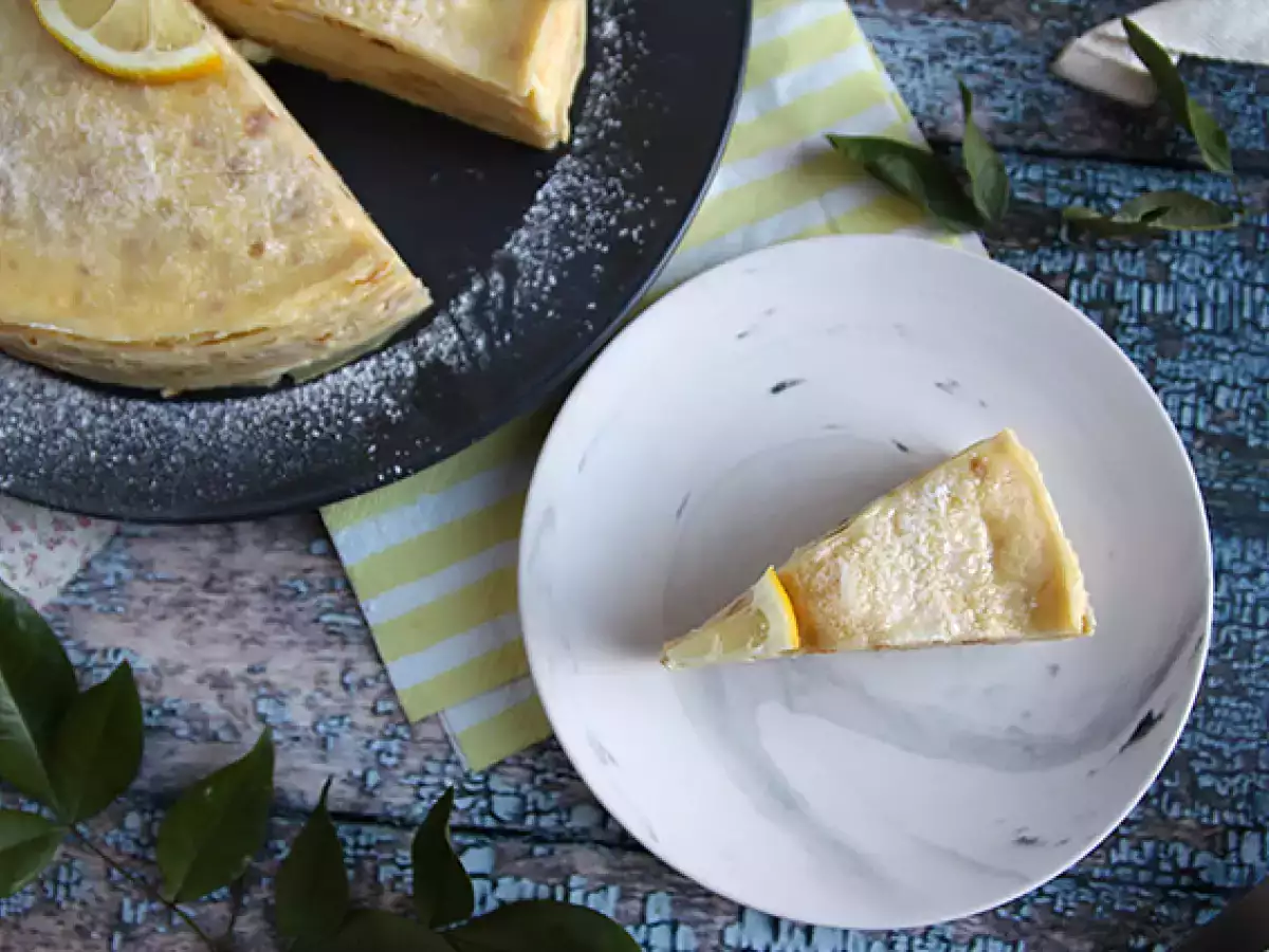 Citromos palacsinta torta - fotó 5