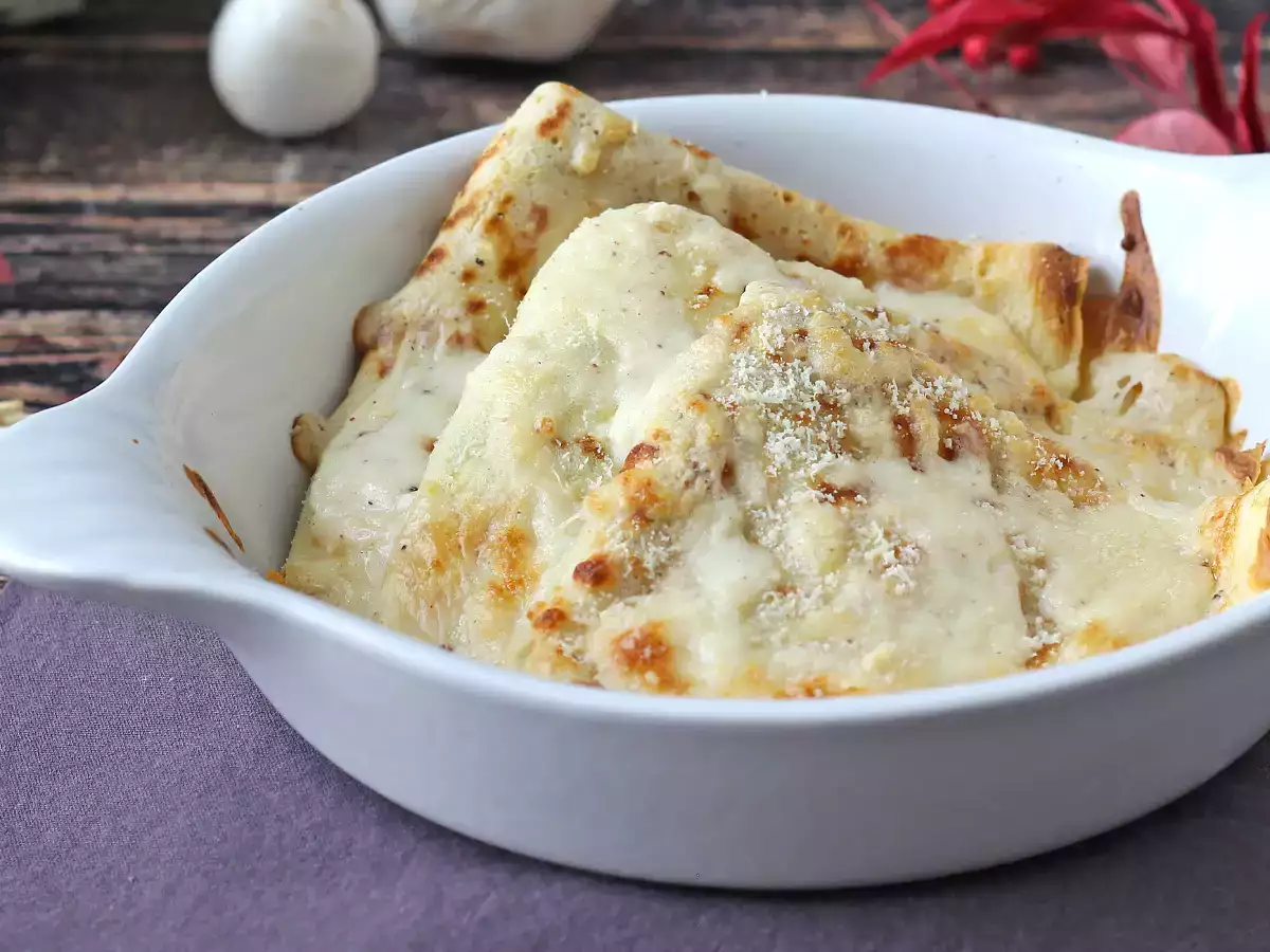 Crespelle ricotta és gomba: a tökéletes krémes vegetáriánus recept minden alkalomra - fotó 3