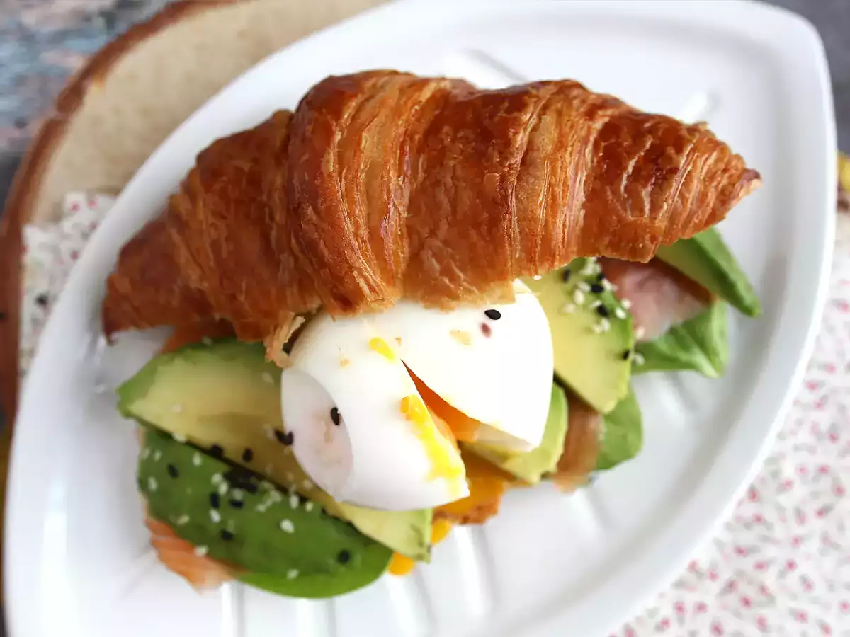 Croissant brunch szendvics - fotó 4