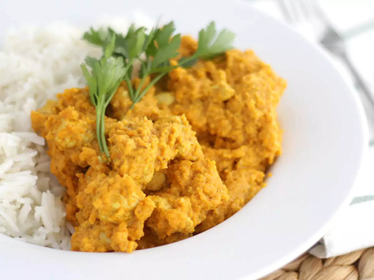 Csirke curry kókusztejjel - fotó 2