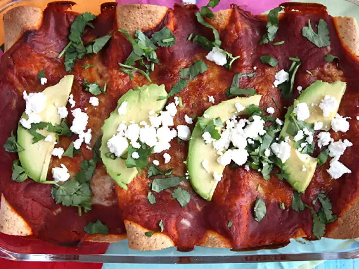 Csirke Enchiladas chili mártással - fotó 3