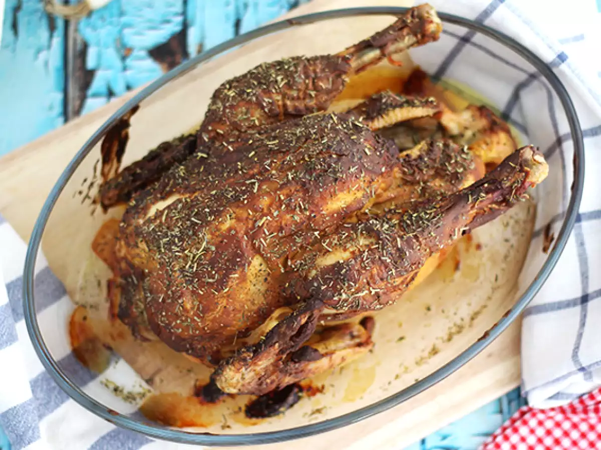Csirke mustáros és herbes de Provence kéregben - fotó 2