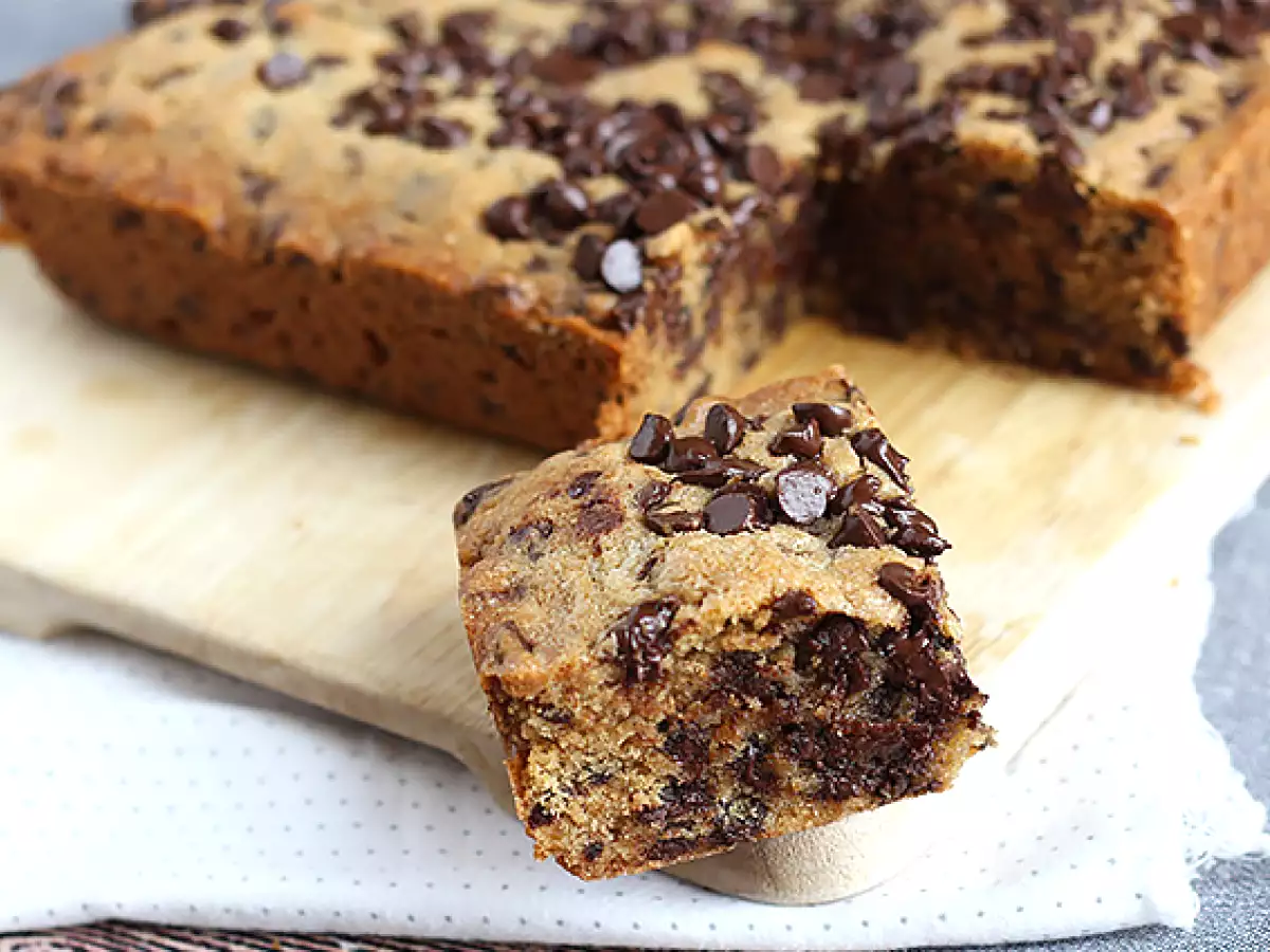 Csokoládé chip cookie torta - fotó 5