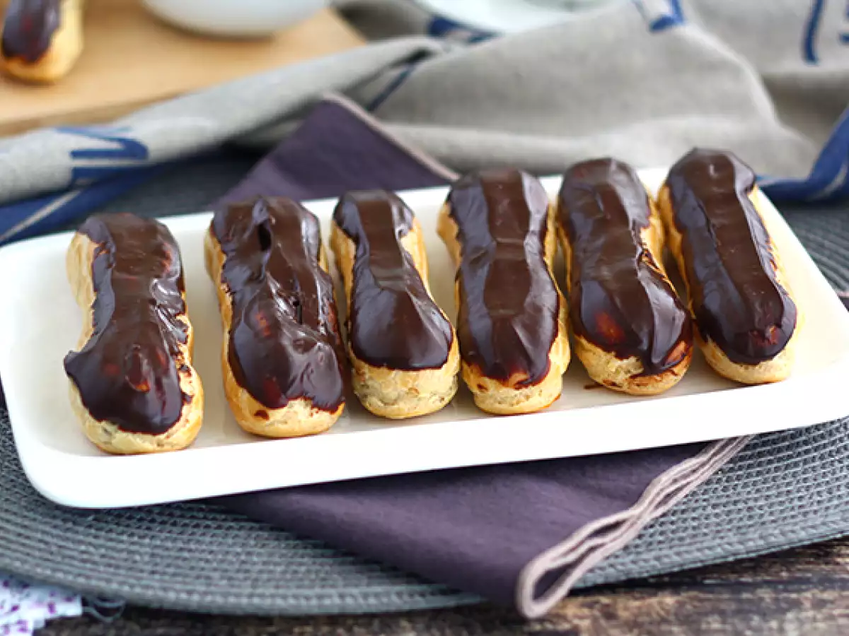 Csokoládé éclair (lépésről-lépésre útmutató) - fotó 2