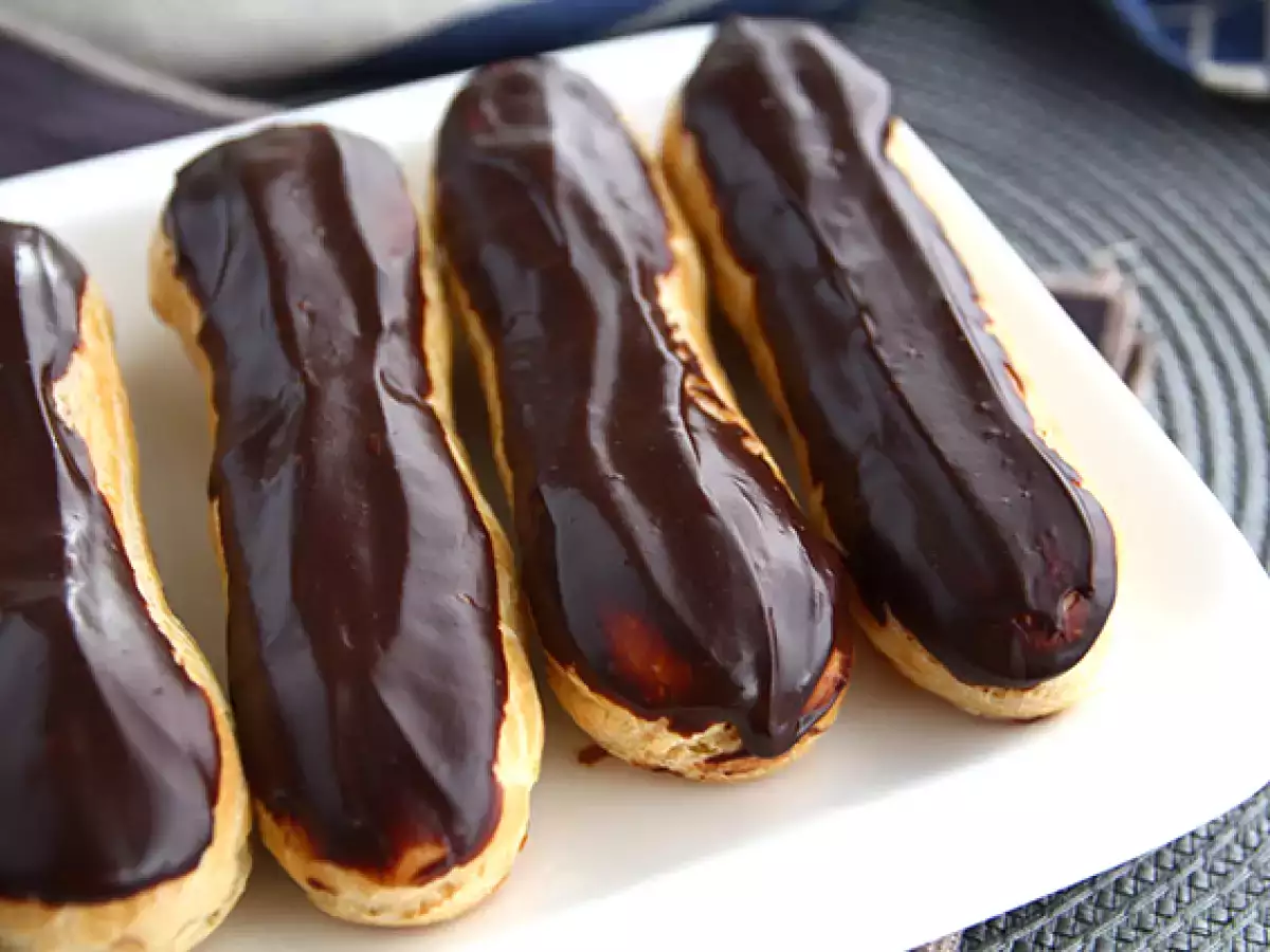 Csokoládé éclair (lépésről-lépésre útmutató) - fotó 3