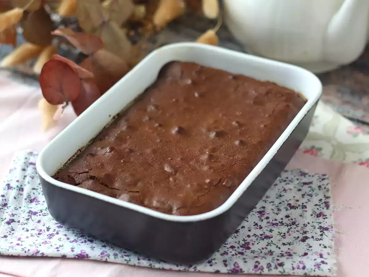 Csokoládé és dió brownie a légsütőben - fotó 6