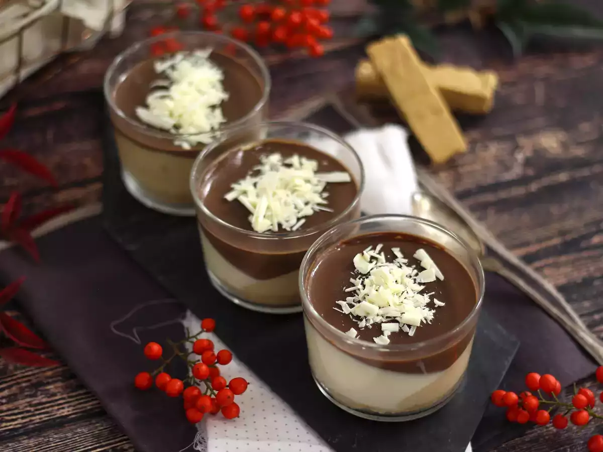 Csokoládé és nugát csészék. Egyszerű recept - fotó 3