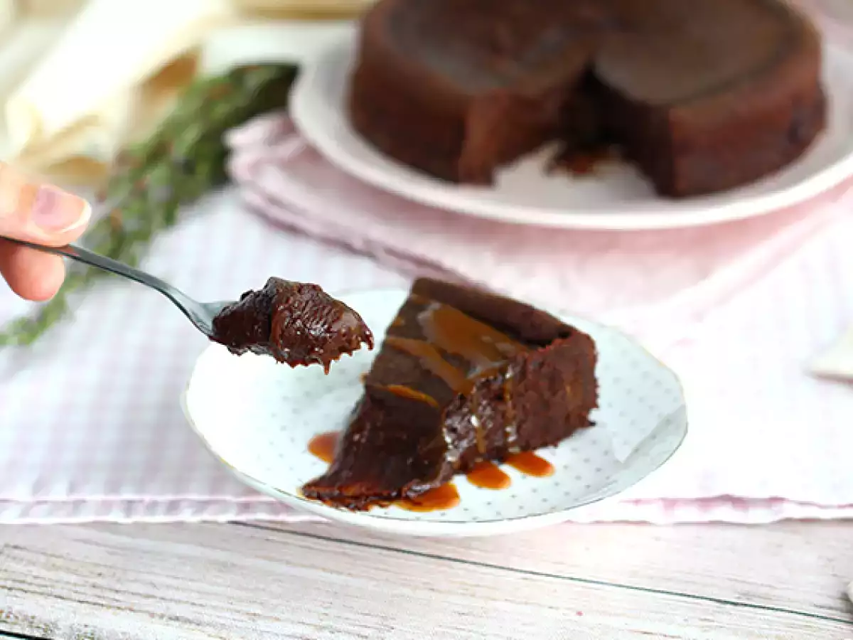 Csokoládé és sós vajas karamell fondant - fotó 3
