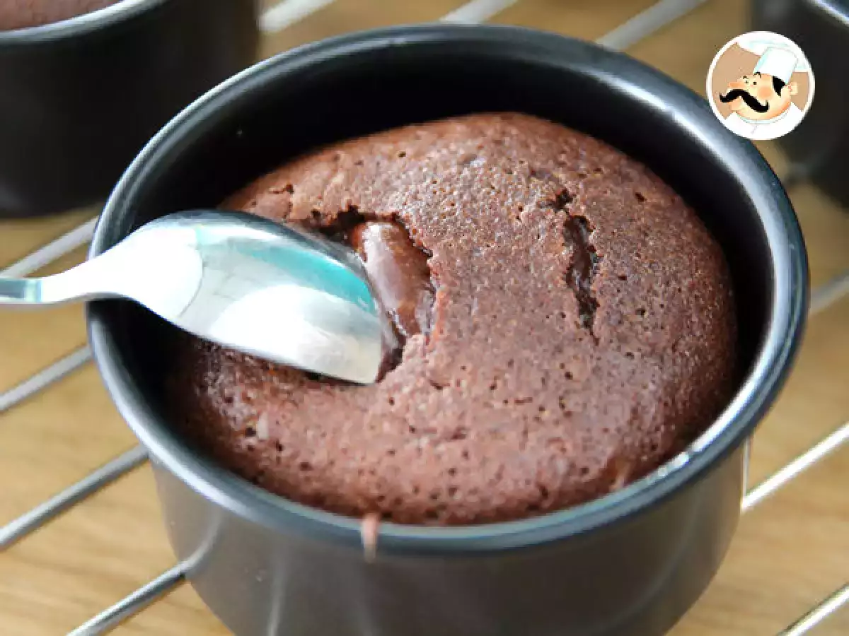 Csokoládé fondant ultra folyós közepével, lépésről lépésre - fotó 3
