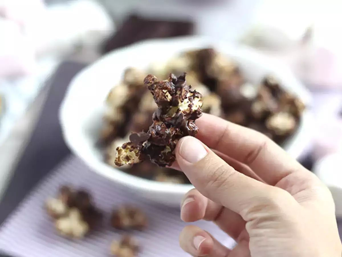 Csokoládé popcorn és mályvacukor - fotó 3