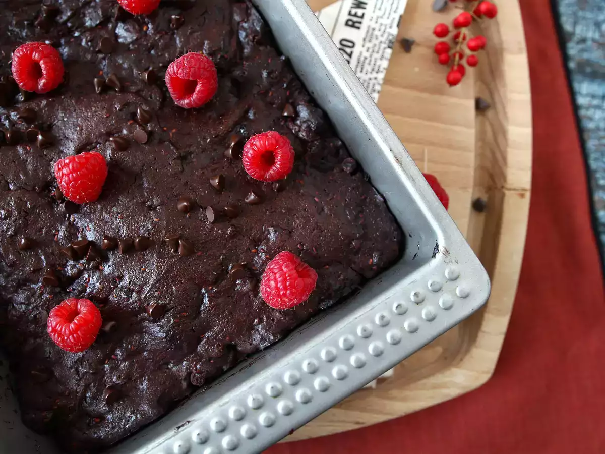 Csokoládés málnás brownie, tiszta élvezet! - fotó 8