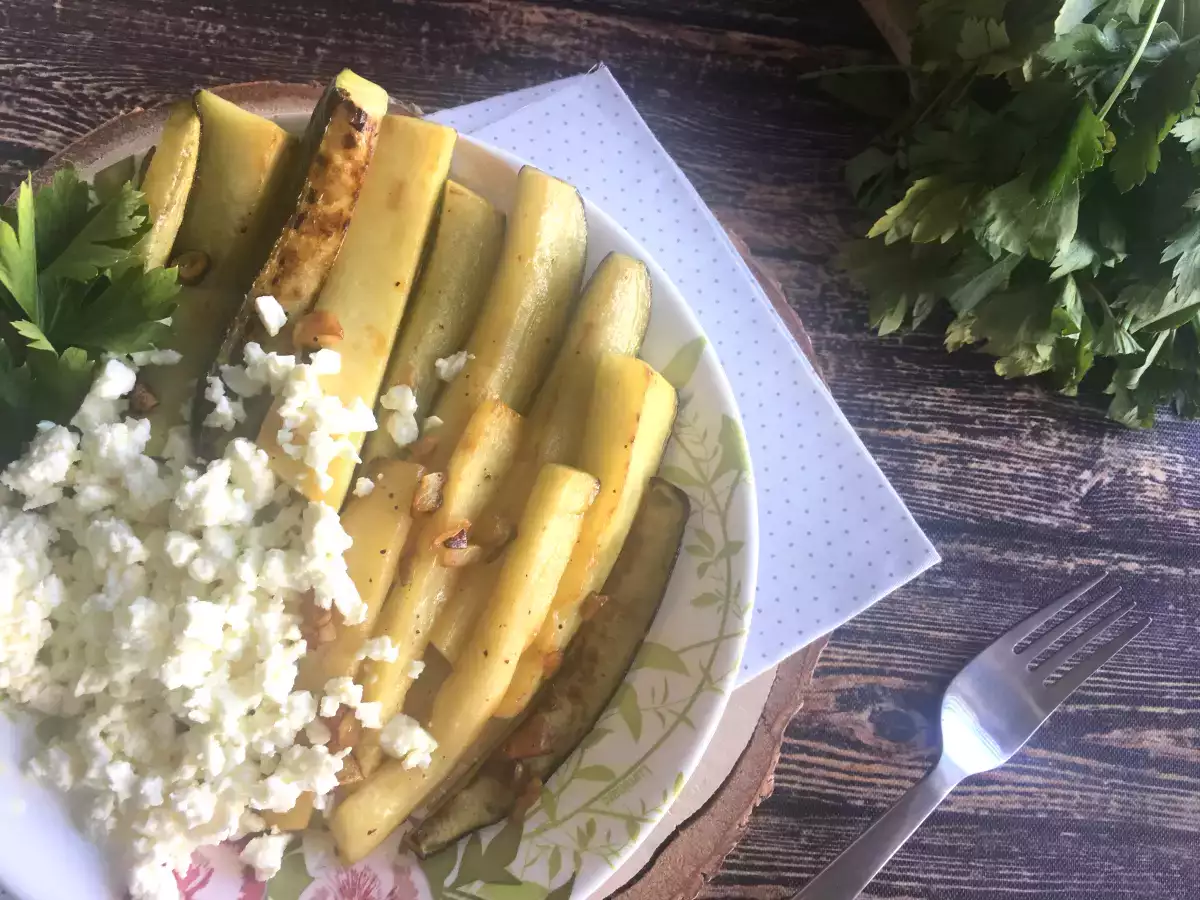 Cukkini citrommal és feta sajttal - fotó 2
