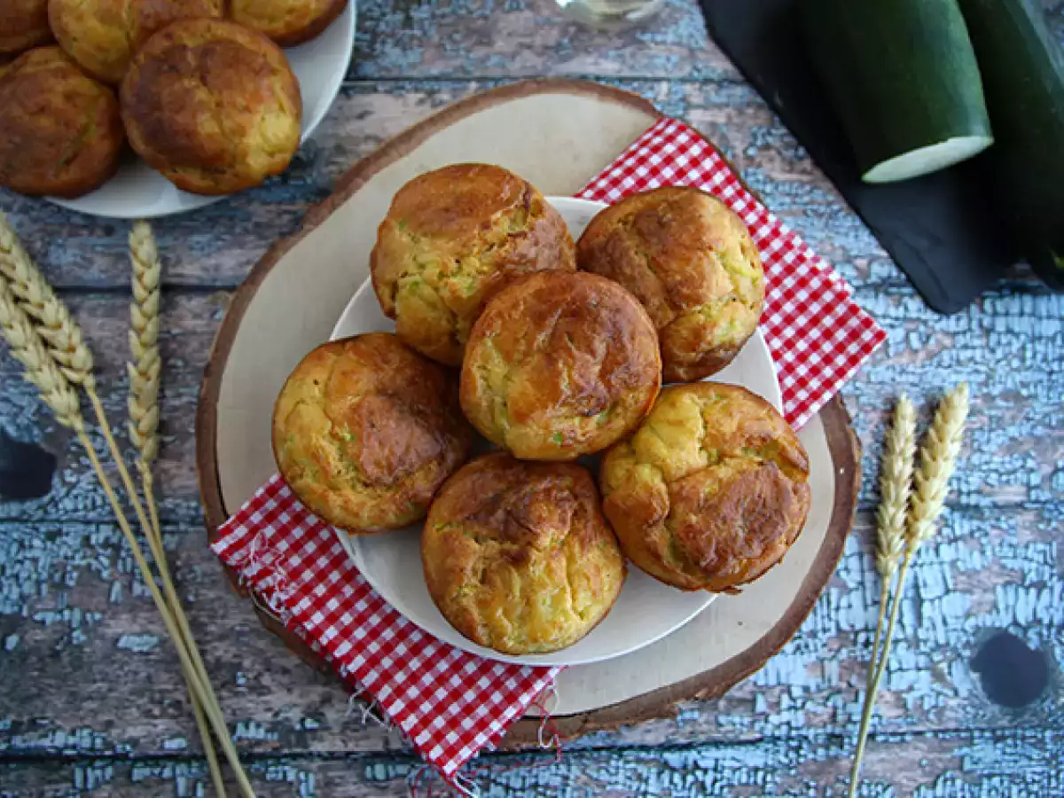 Cukkini és kecskesajtos muffinok - fotó 2