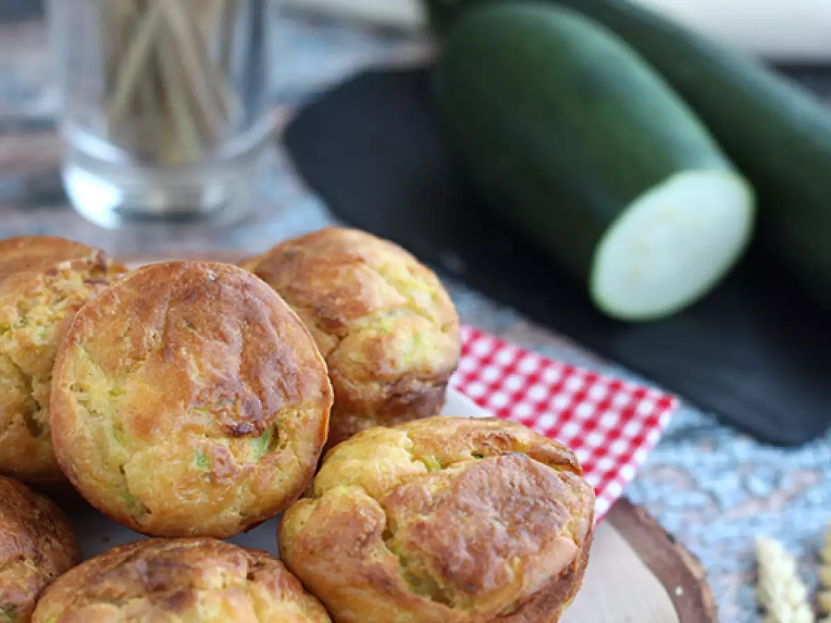 Cukkini és kecskesajtos muffinok - fotó 3