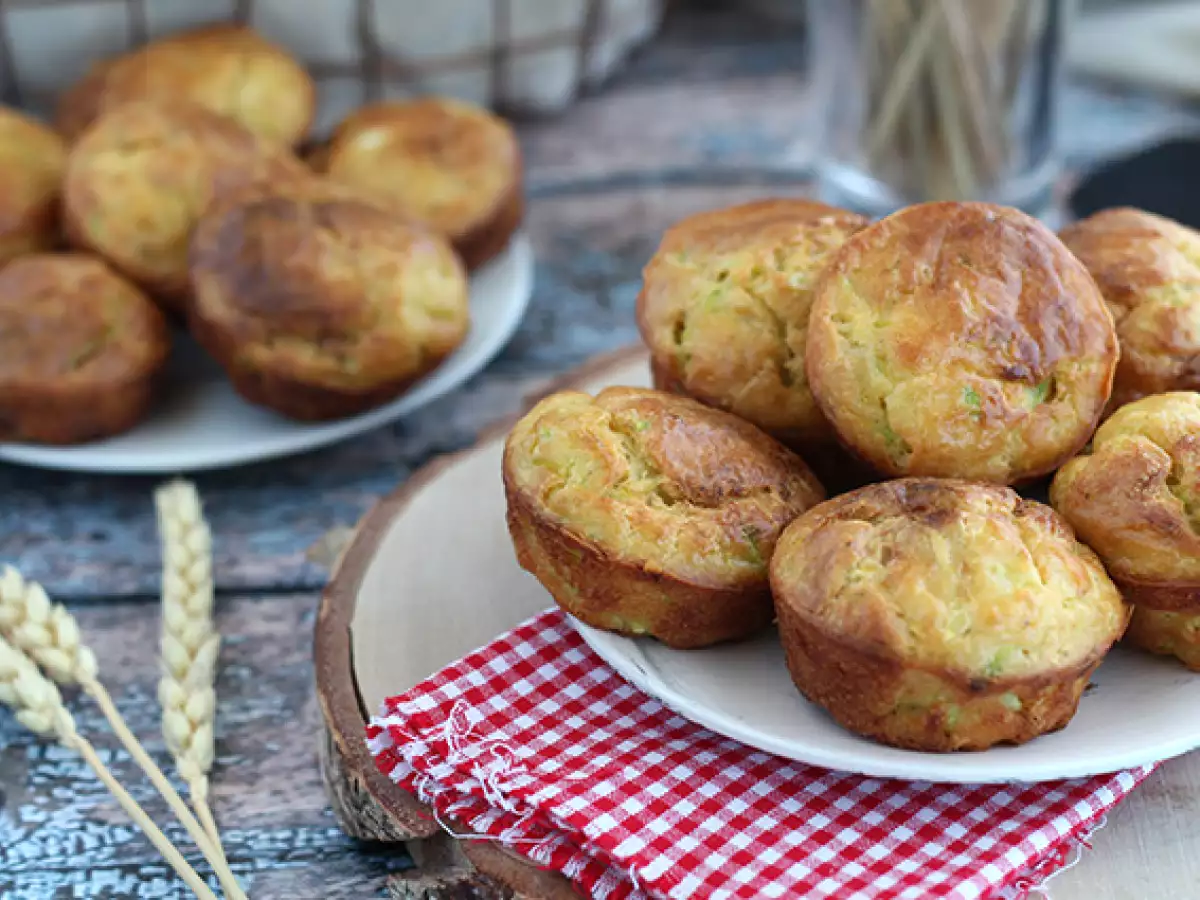 Cukkini és kecskesajtos muffinok - fotó 5