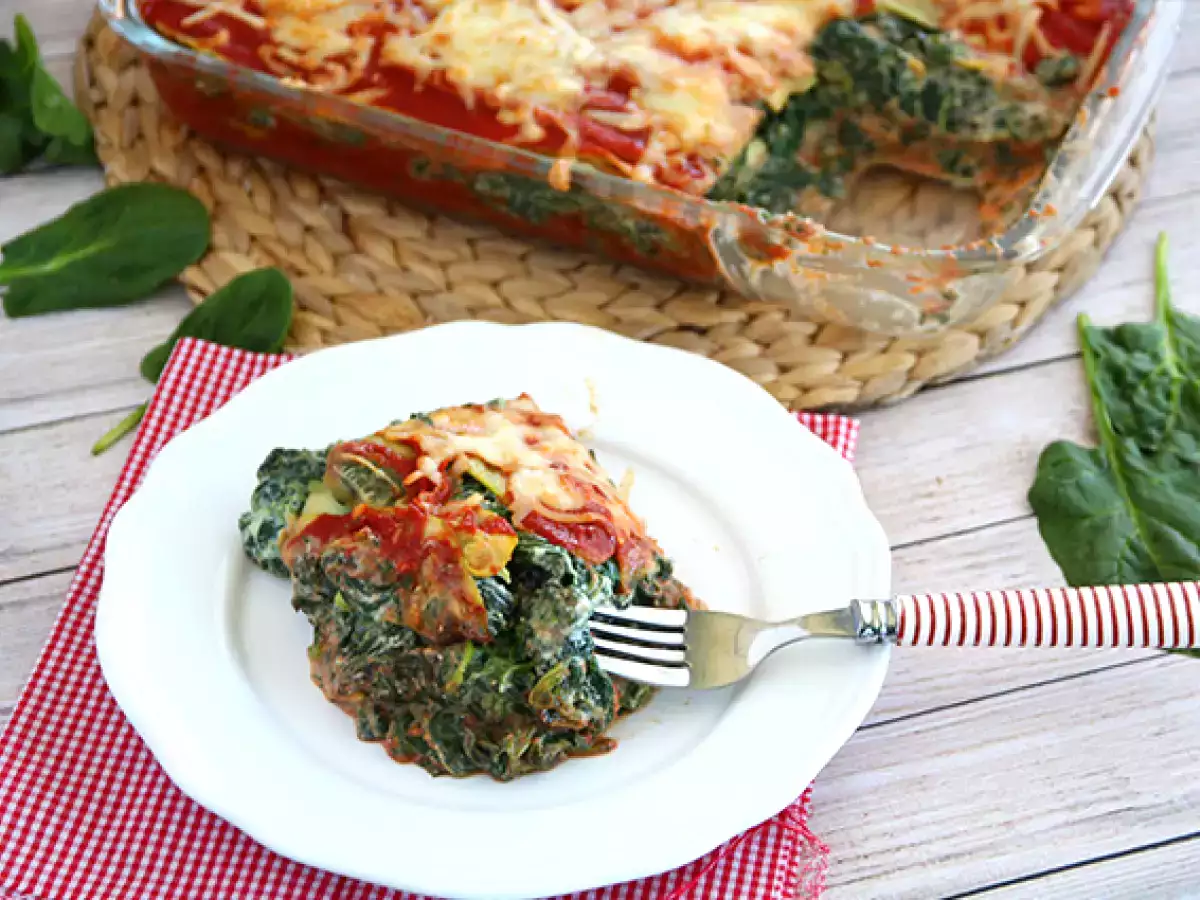Cukkini és spenótos lasagne - fotó 2