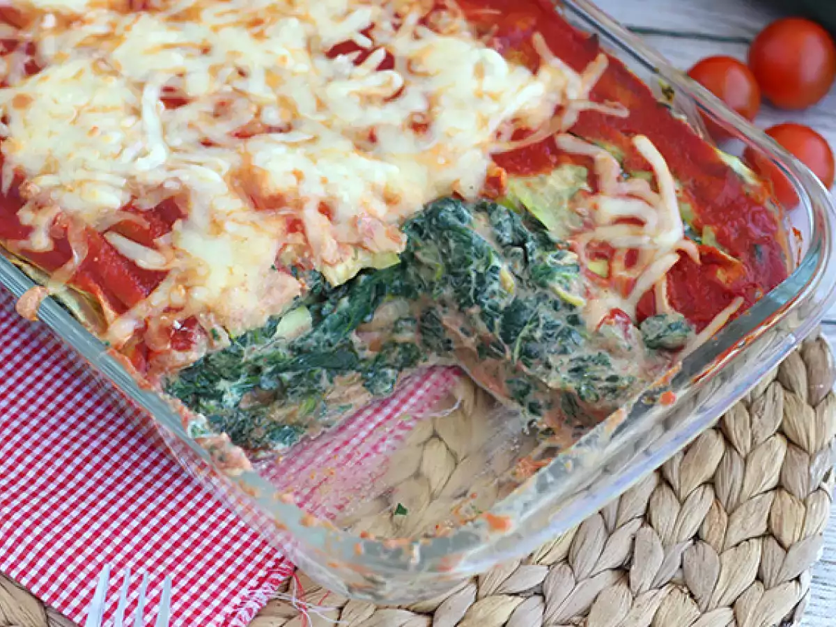 Cukkini és spenótos lasagne - fotó 4