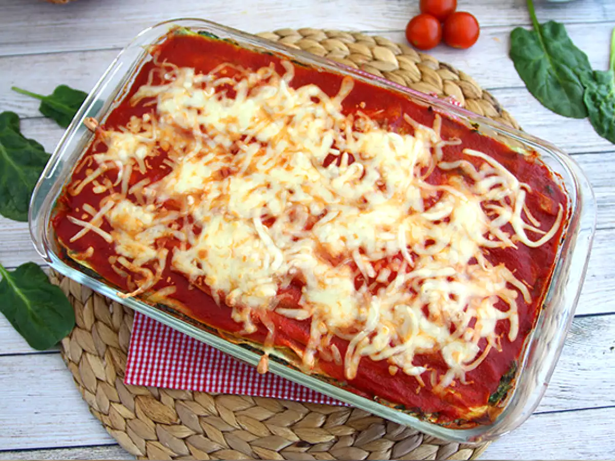 Cukkini és spenótos lasagne - fotó 5