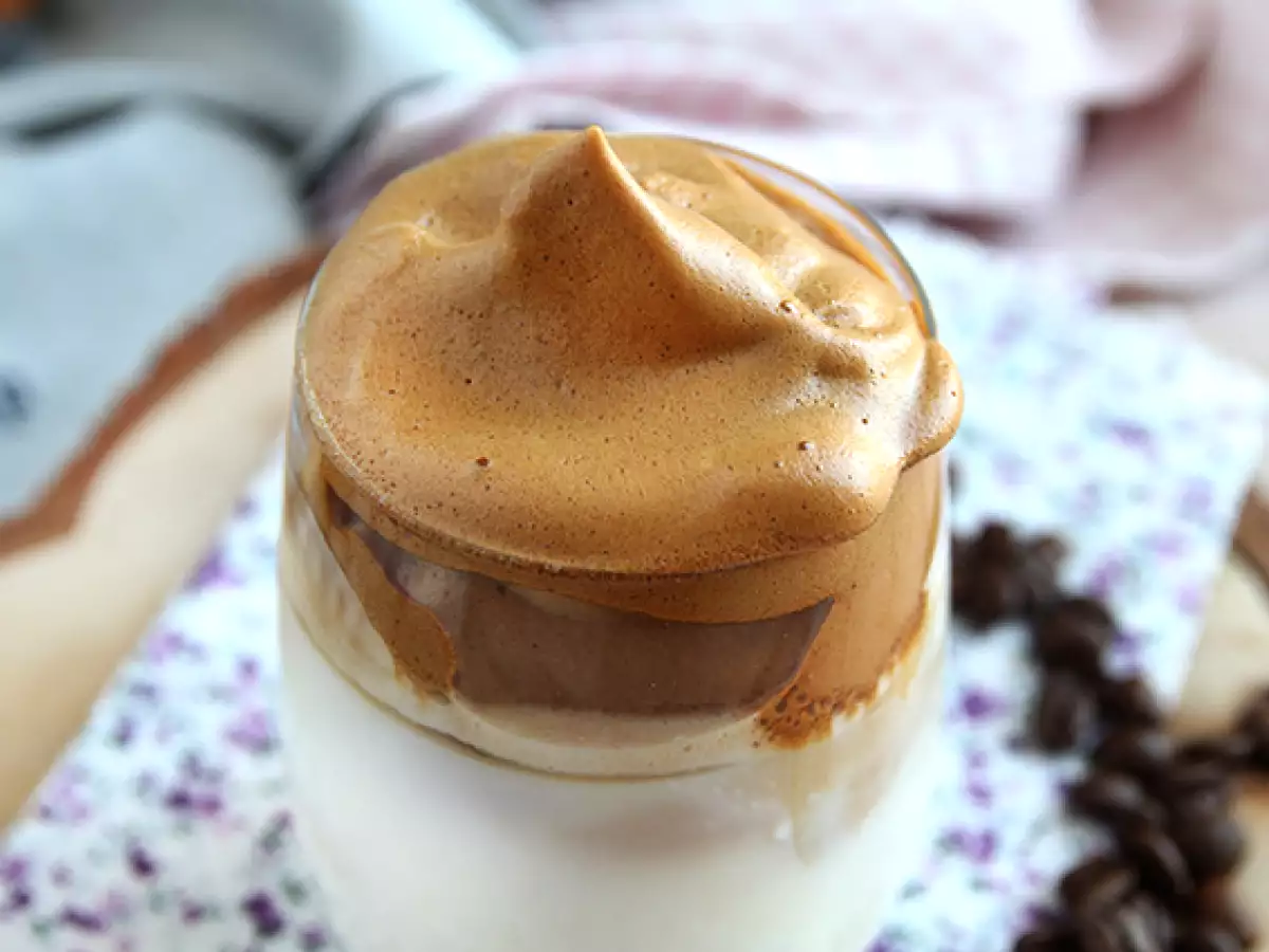 Dalgona kávé mousse - fotó 3