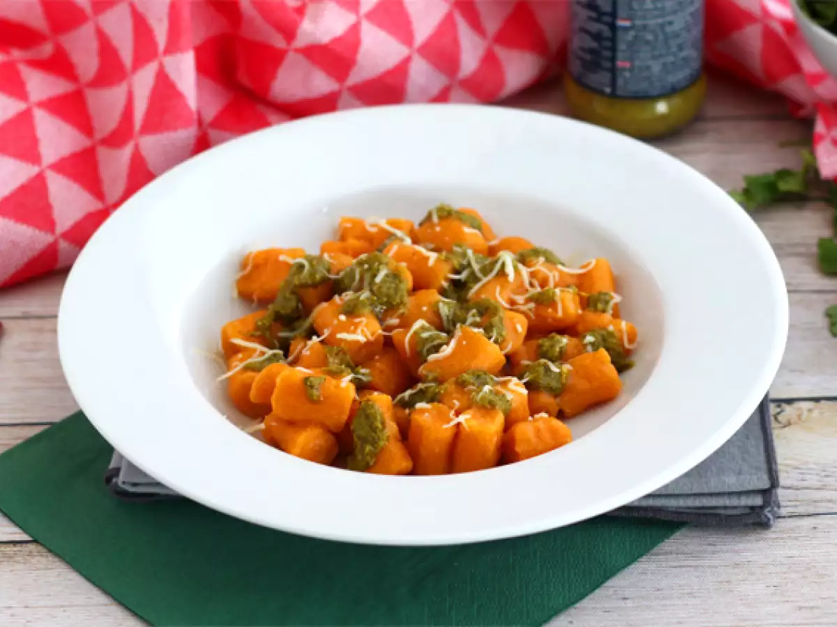 Édesburgonya gnocchi (könnyű gnocchi) - fotó 2