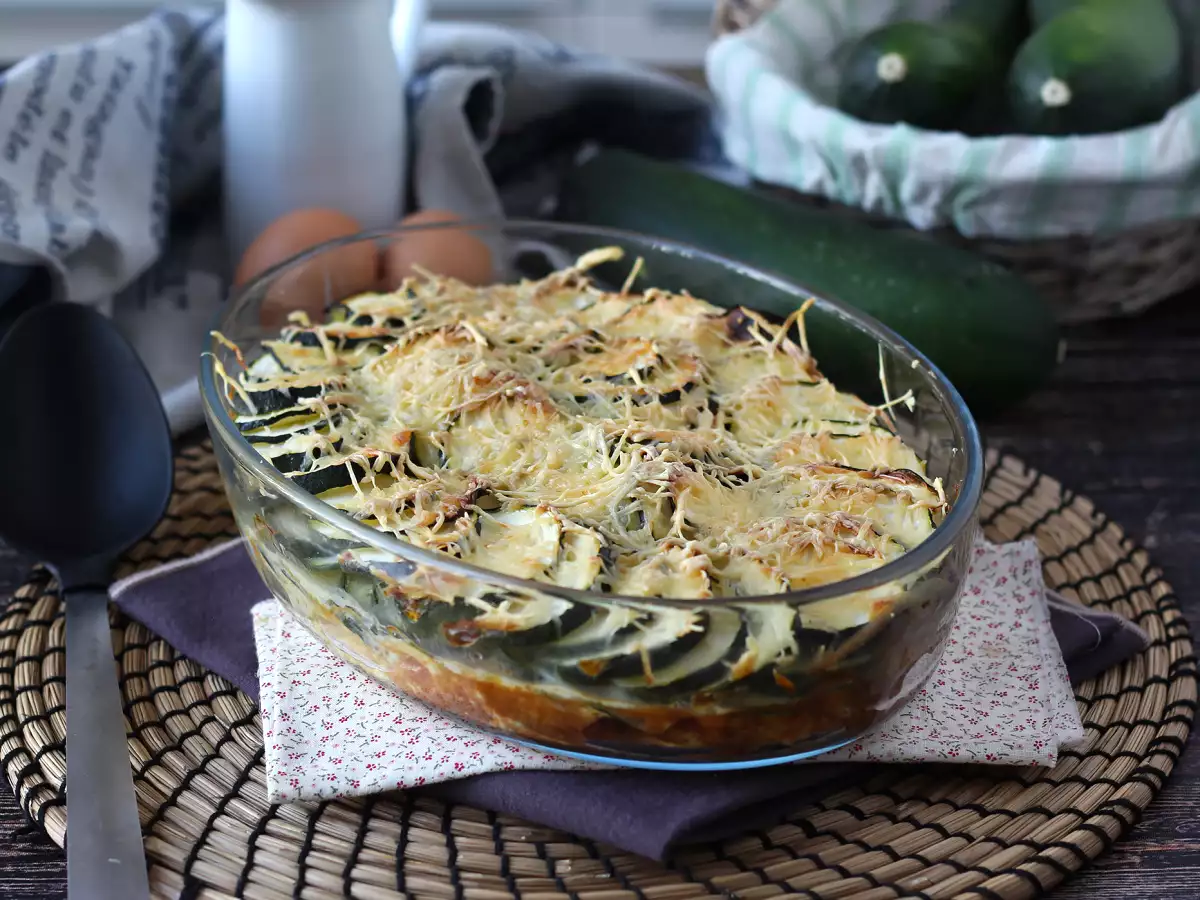Egyszerű cukkini gratin - fotó 3