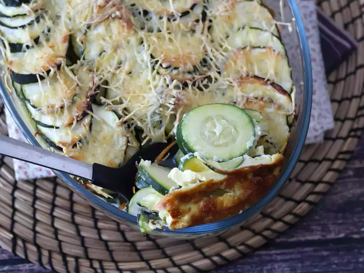 Egyszerű cukkini gratin - fotó 4