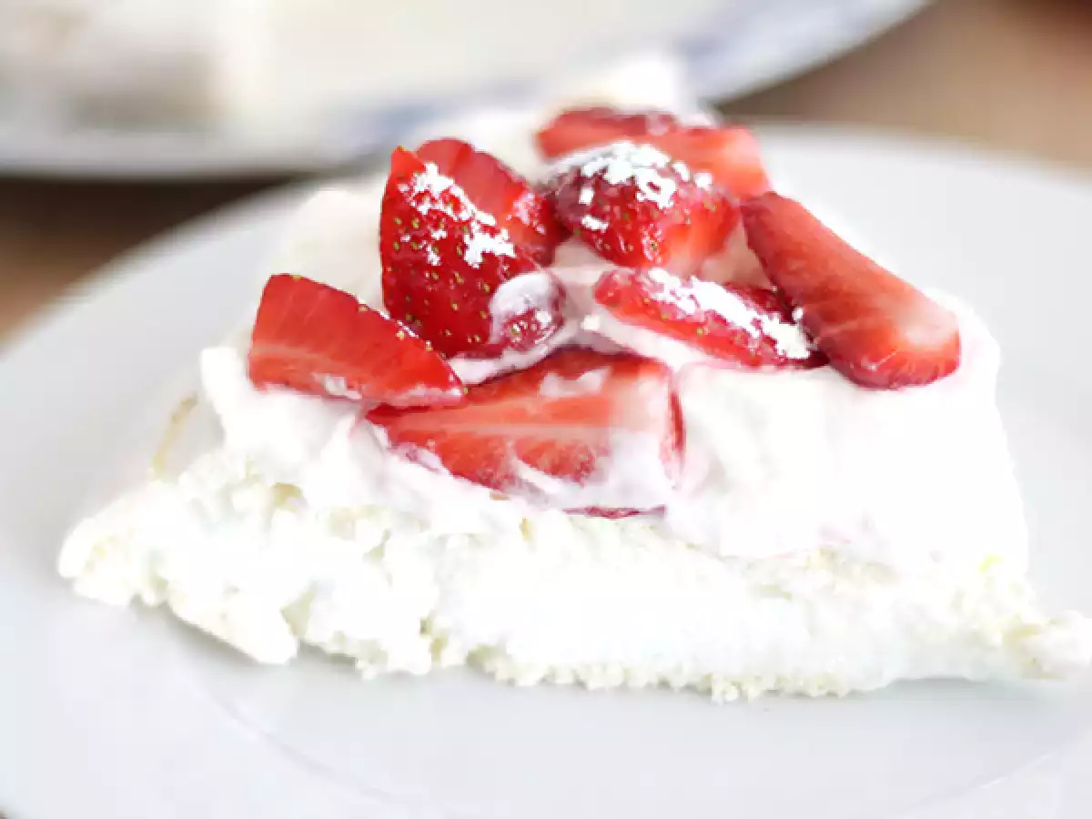Egyszerű eper pavlova - fotó 3