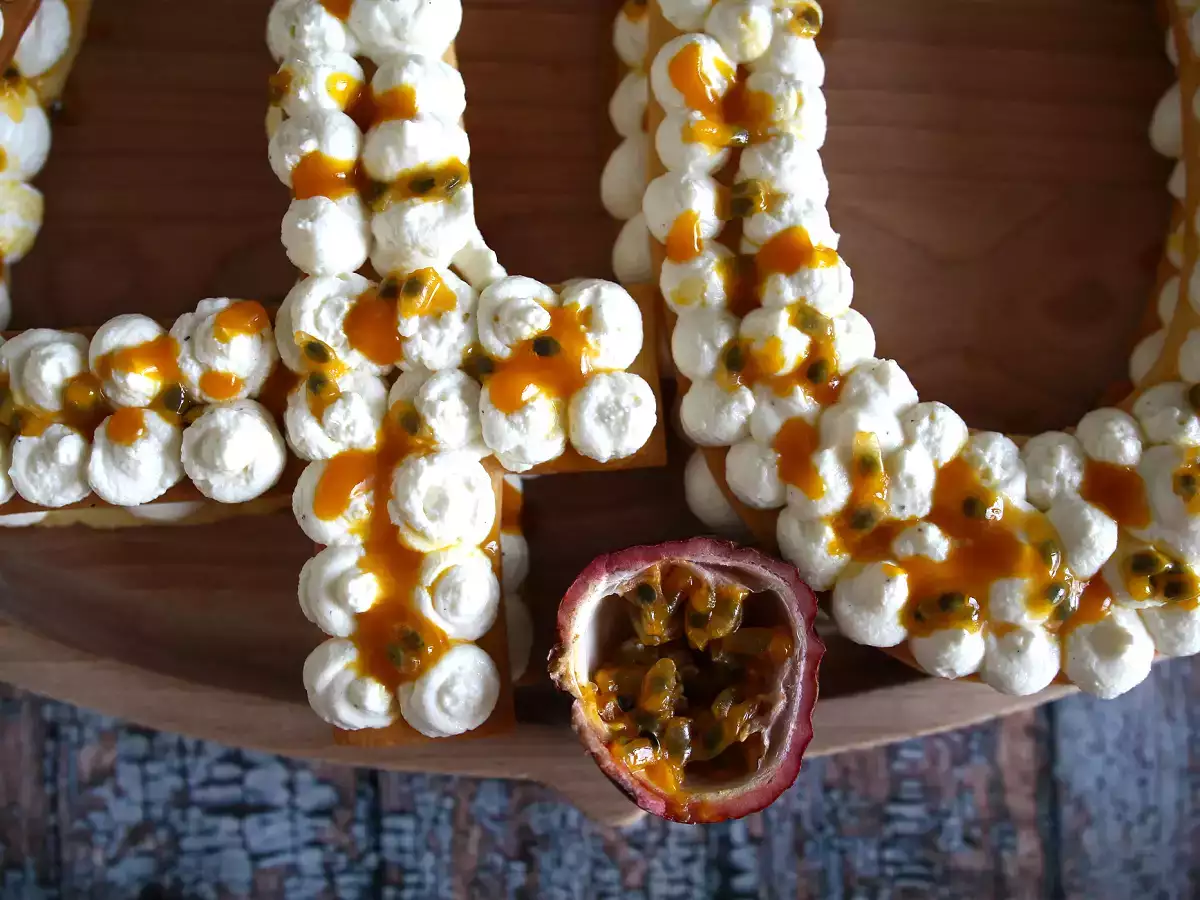 Egzotikus szám torta mangóval és maracujával - fotó 4