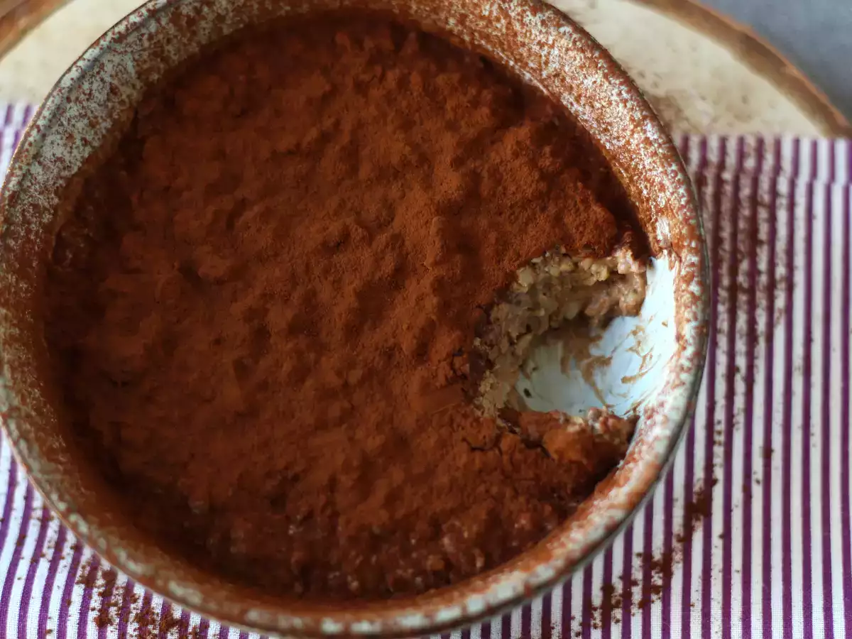 Éjszakai zab tiramisu ízesítéssel, a tökéletes kávé és kakaó reggeli! - fotó 2