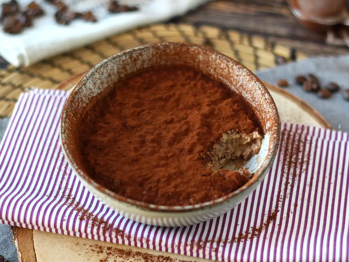 Éjszakai zab tiramisu ízesítéssel, a tökéletes kávé és kakaó reggeli! - fotó 4