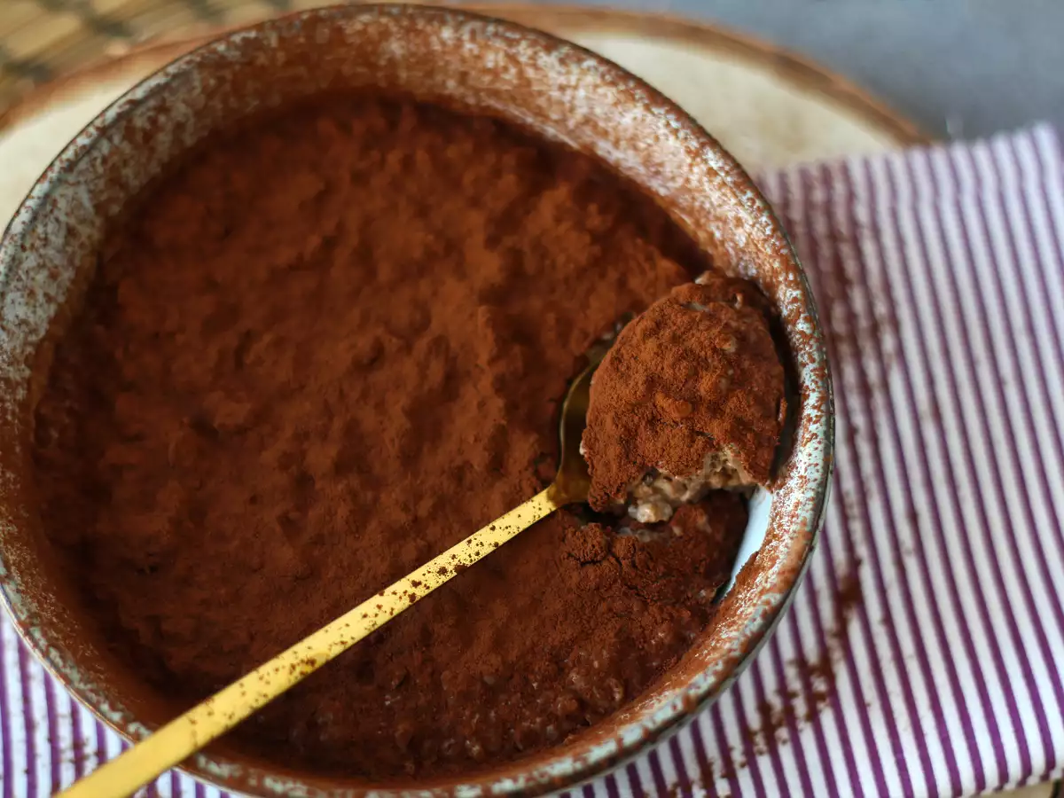 Éjszakai zab tiramisu ízesítéssel, a tökéletes kávé és kakaó reggeli! - fotó 5