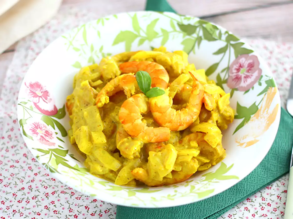 Express garnélarák curry kókusztejjel - fotó 2