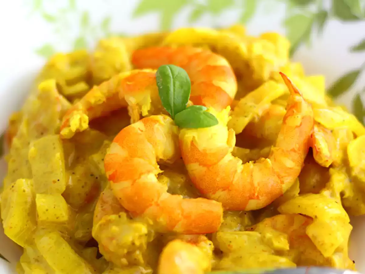 Express garnélarák curry kókusztejjel - fotó 3