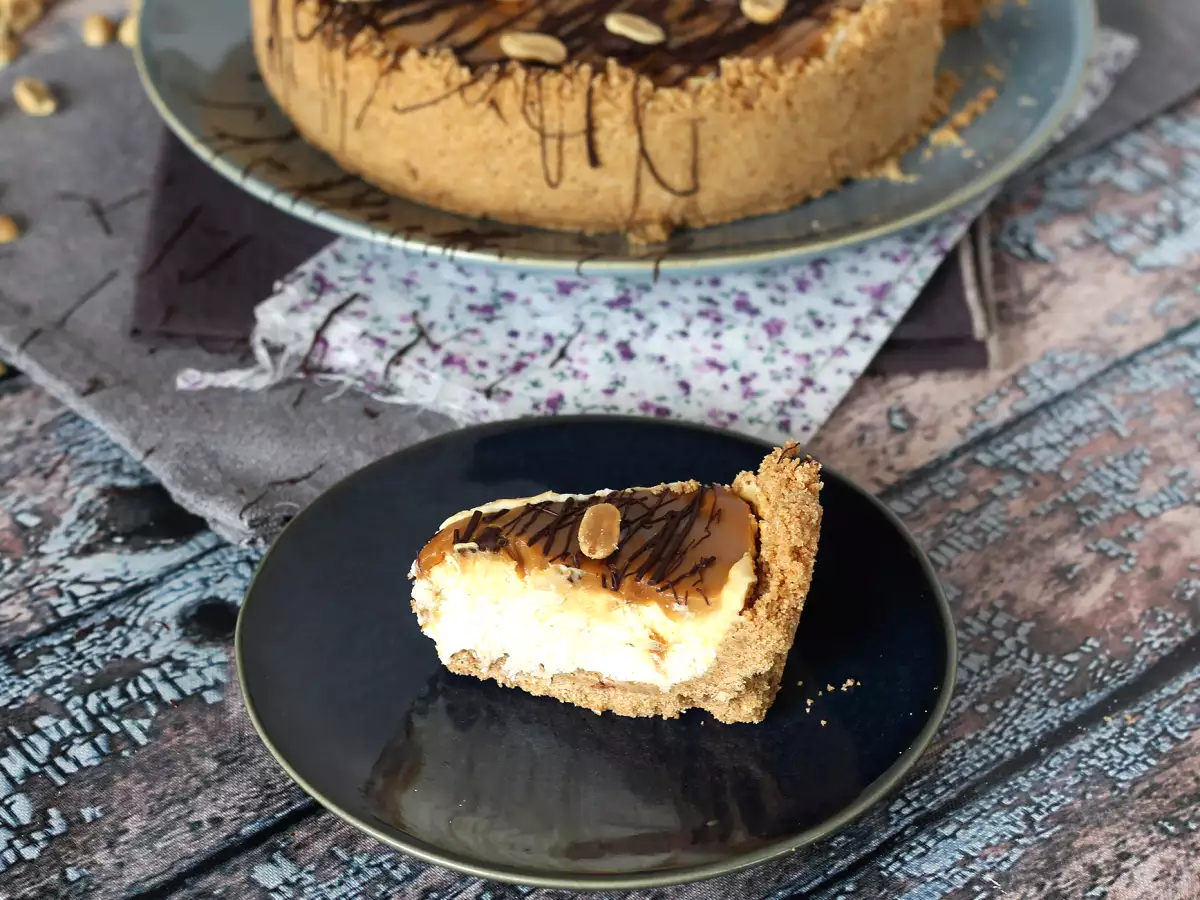 Extra-finom Snickers-stílusú sajttorta - fotó 2